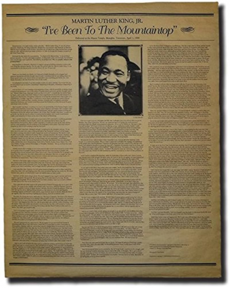 Martin Luther King, Jr,"I&#;ve Been to the Mountaintop" Speech