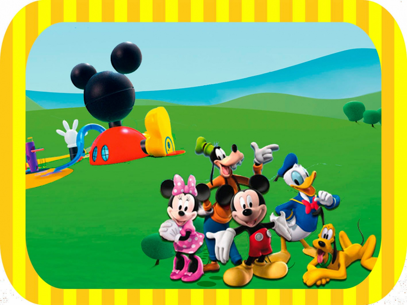 Mickey Clubhouse: Free Printable Candy Bar Labels