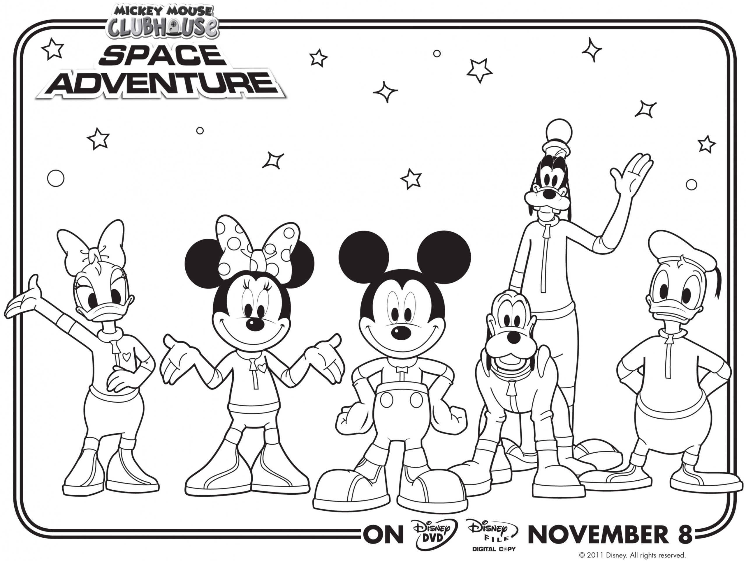 Mickey Mouse Clubhouse Coloring Pages - Best Coloring Pages For Kids