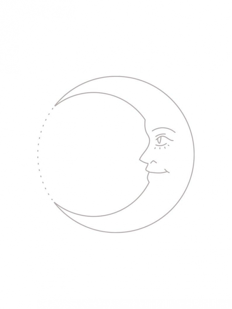 Minimalist Sun and Moon Line Drawing Art Print, Chic Sun and Moon