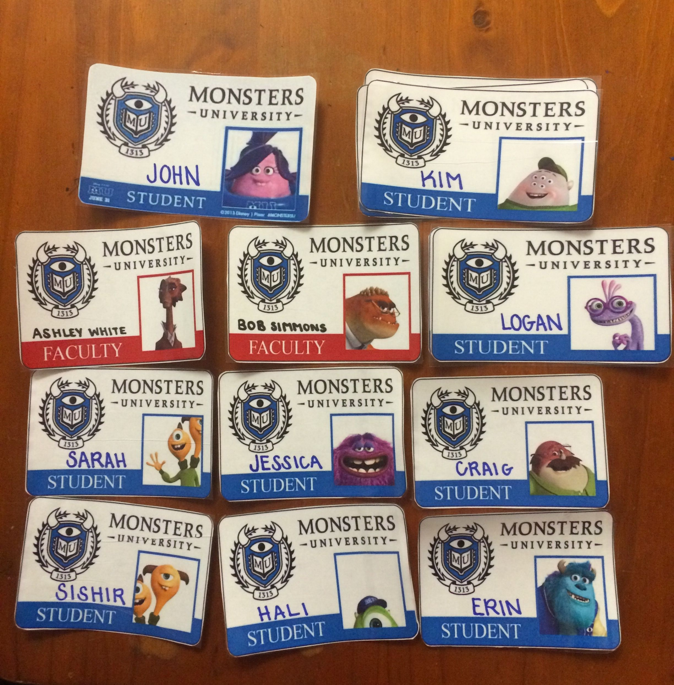 Monsters University Fall Welcome Door Decs for Residents (made by