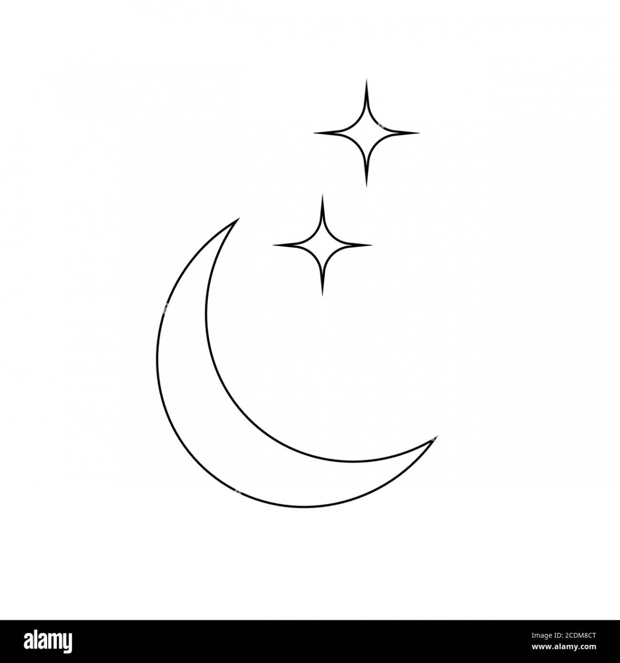 moon, star