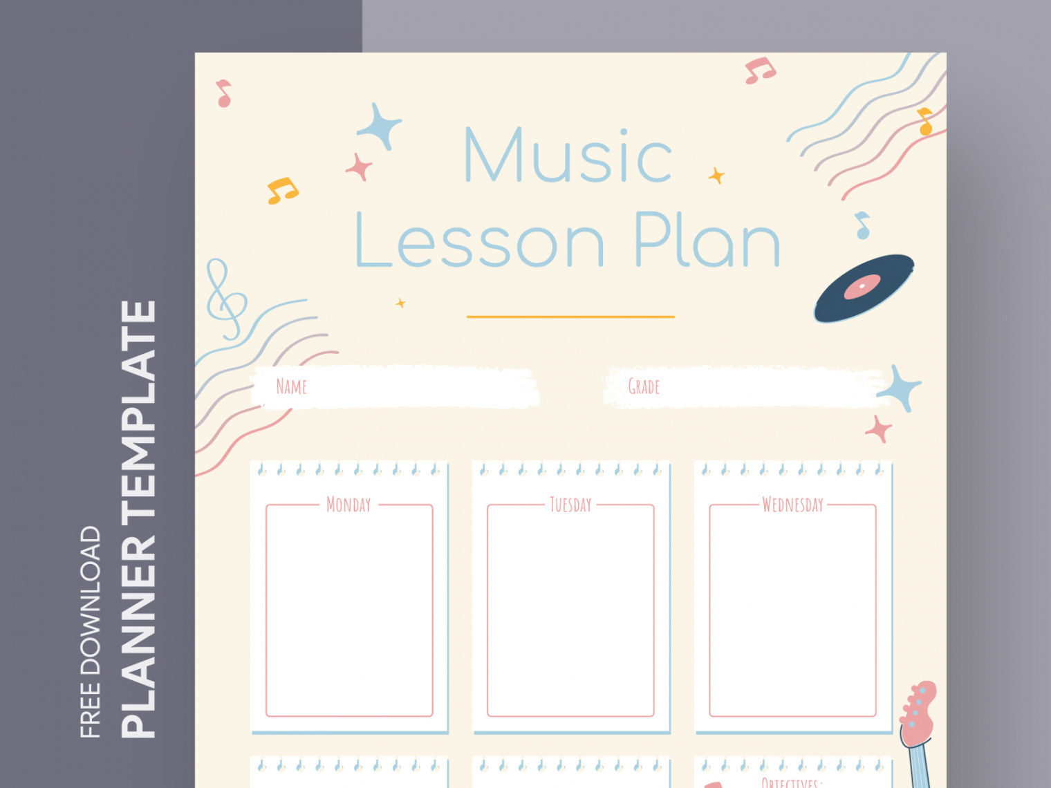 Music Lesson Plan Free Google Docs Template by Free Google Docs