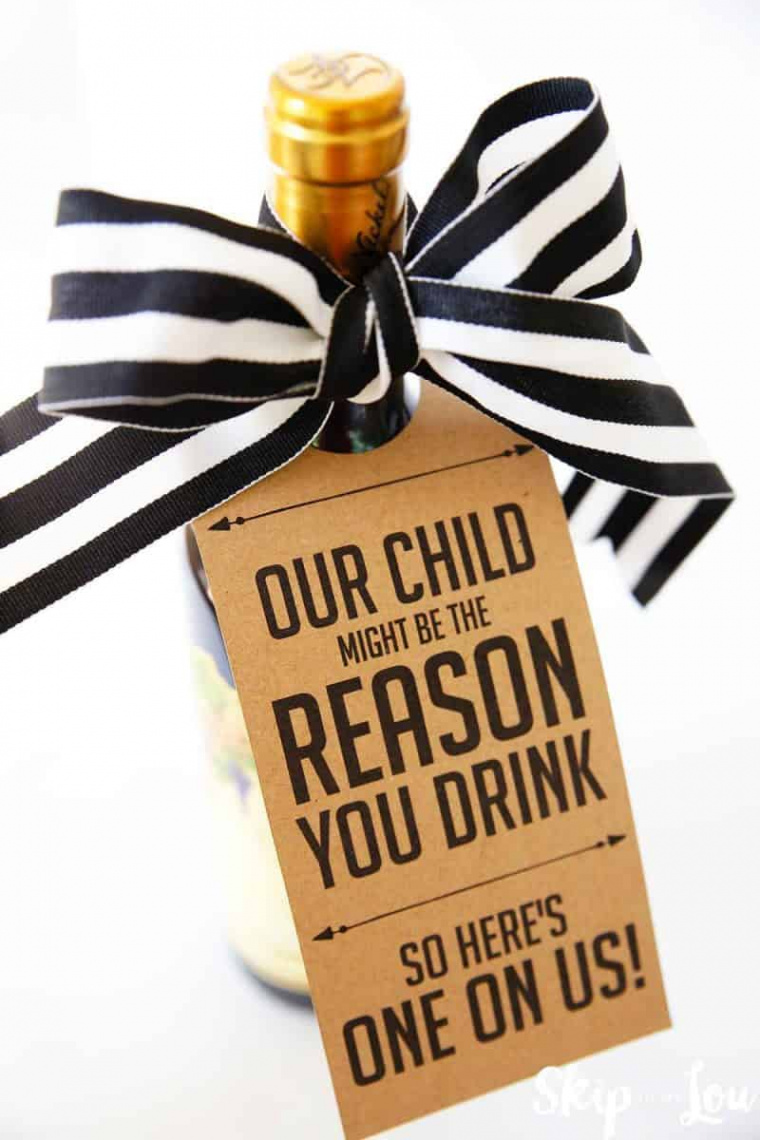 My Child Might be the Reason you Drink Teacher Wine Gift {FREE