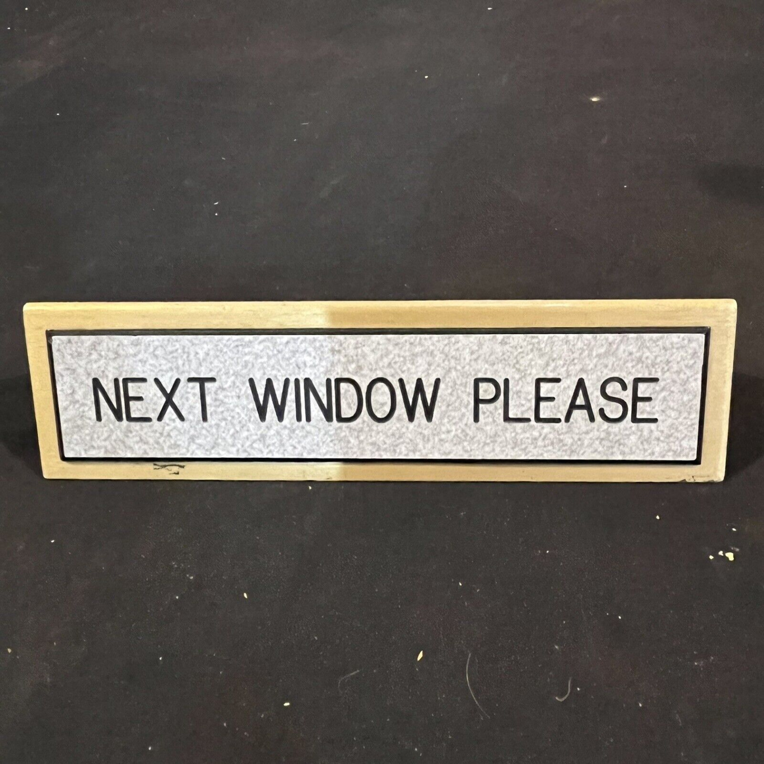 Next Window Please Double  Sided Desk Sign Window Teller Bank  eBay