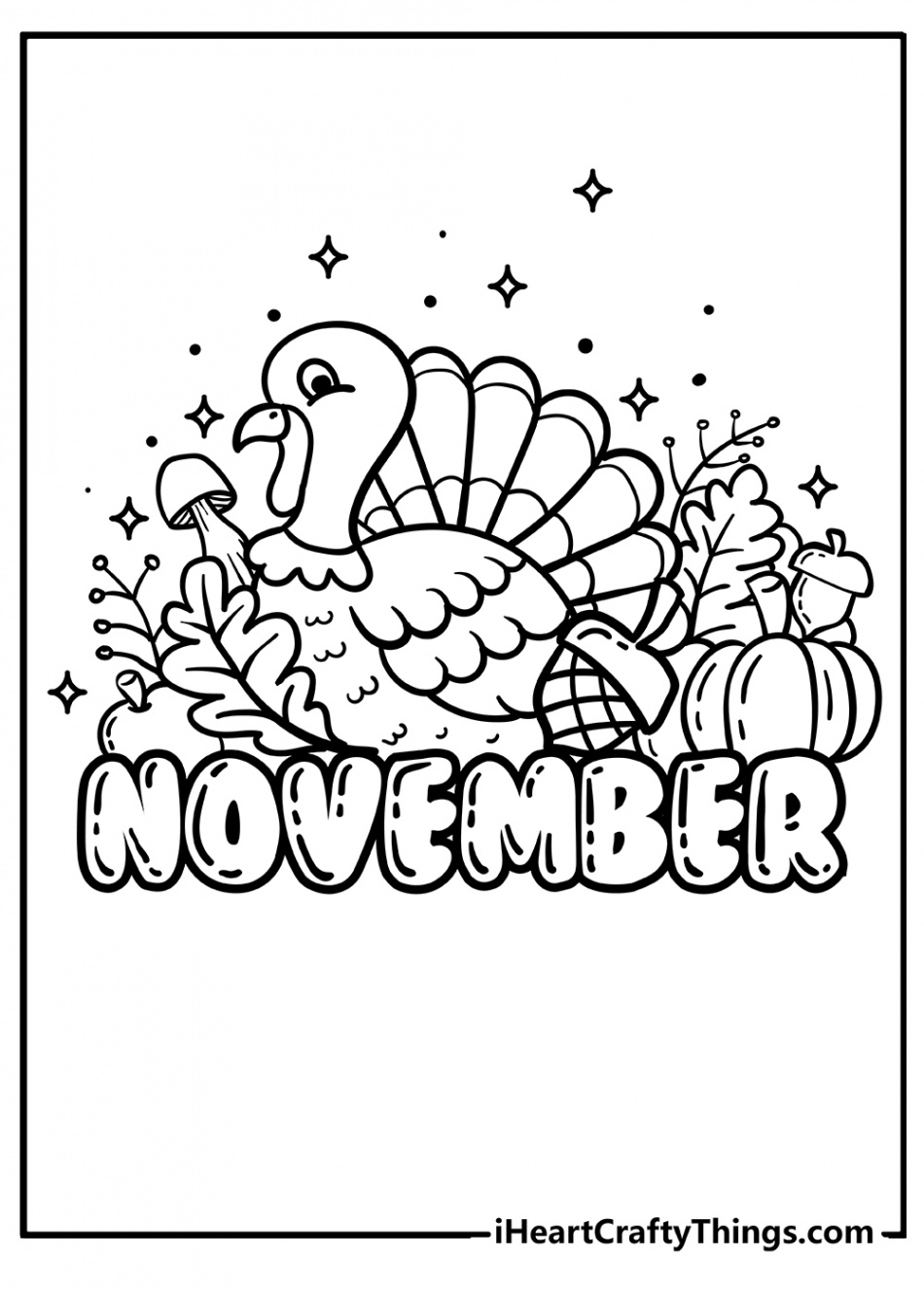 November Coloring Pages (% Free Printables)