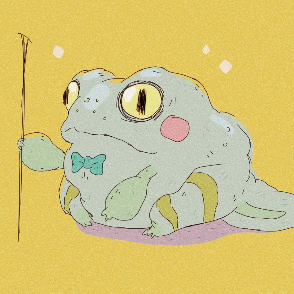 o＾▽＾o) Poto the Pollywog 🐸🎀🌿 Look at this pudgy boy