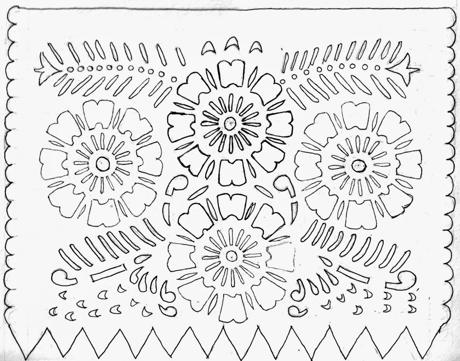 Papel Picado Free Printable Template - Printable Templates Free