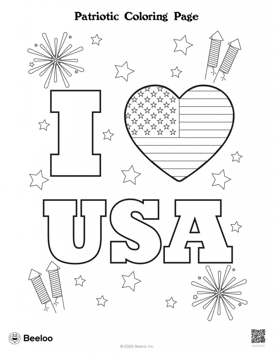 Patriotic Coloring Page • Beeloo Printable Crafts and Activities