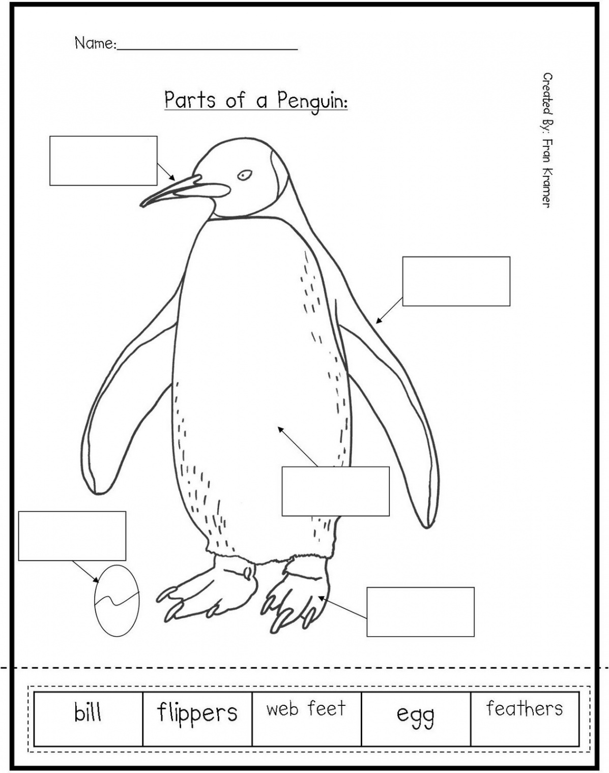 penguin worksheets for preschool  Here are some penguin