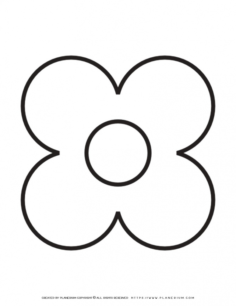 Petal Flower Template Printable  Planerium