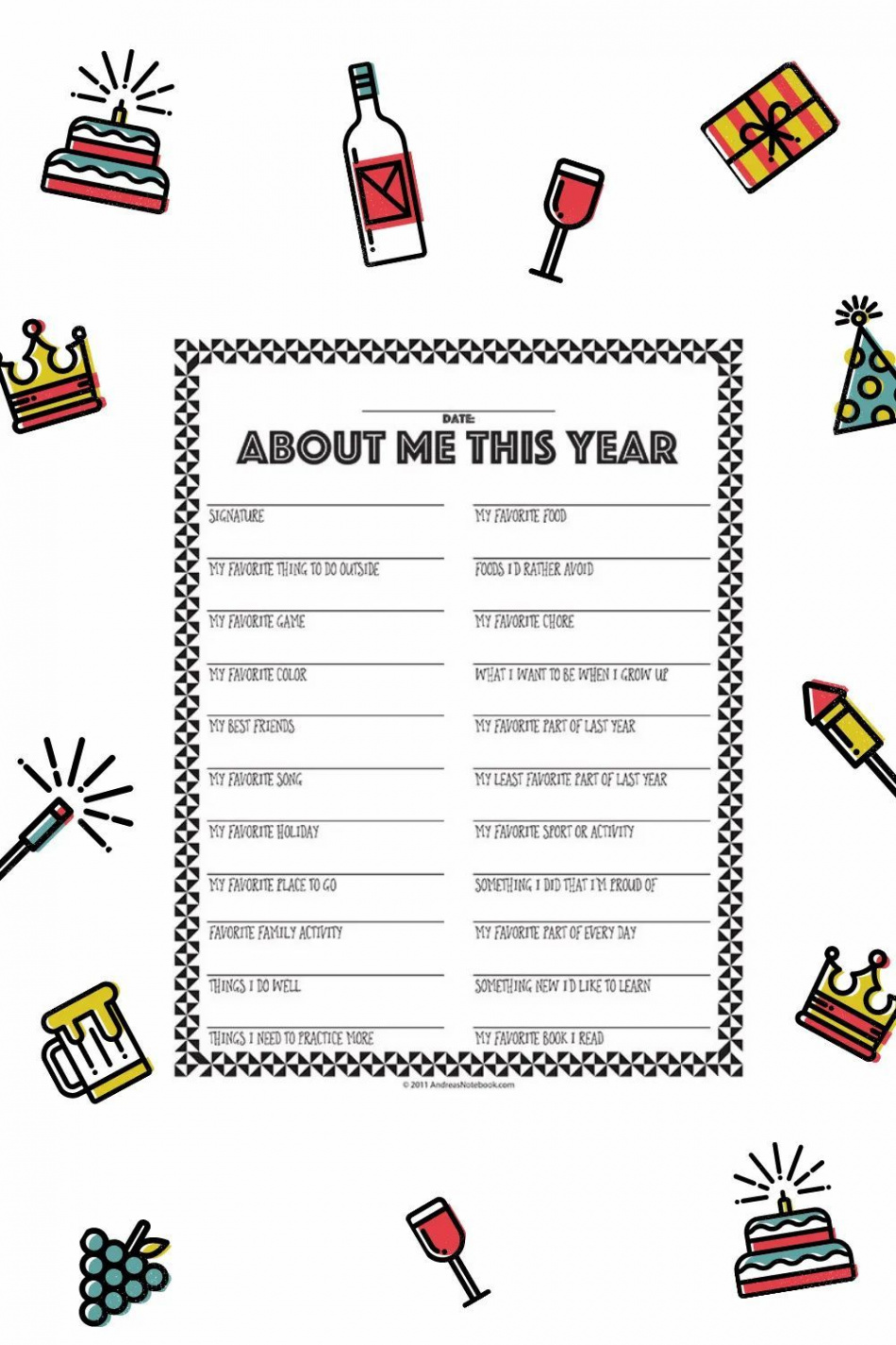 Pin on Free New Years Printables