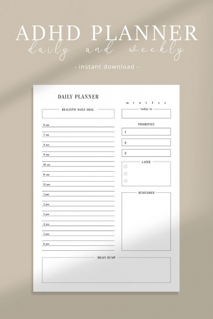 Pin on Minimal Printable Planners