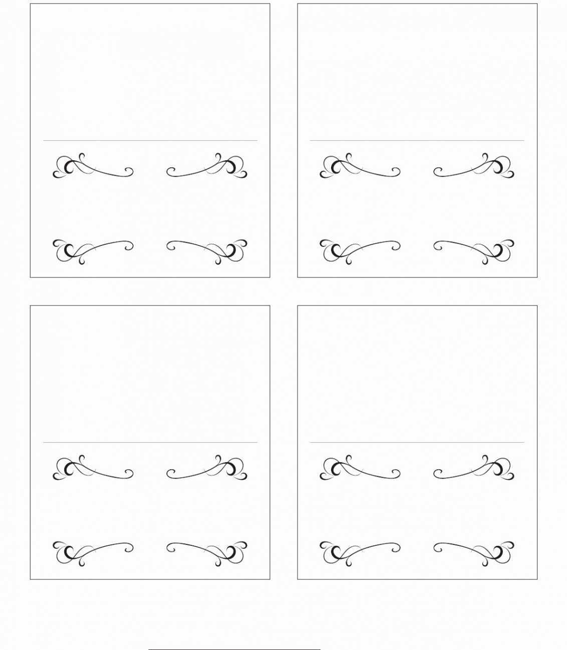 Place Cards Templates  Per Sheet Best Of  Elegant & Fun