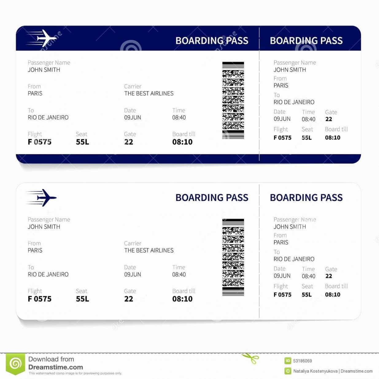 Plane Ticket Template Pdf Beautiful Airline Ticket Template Free