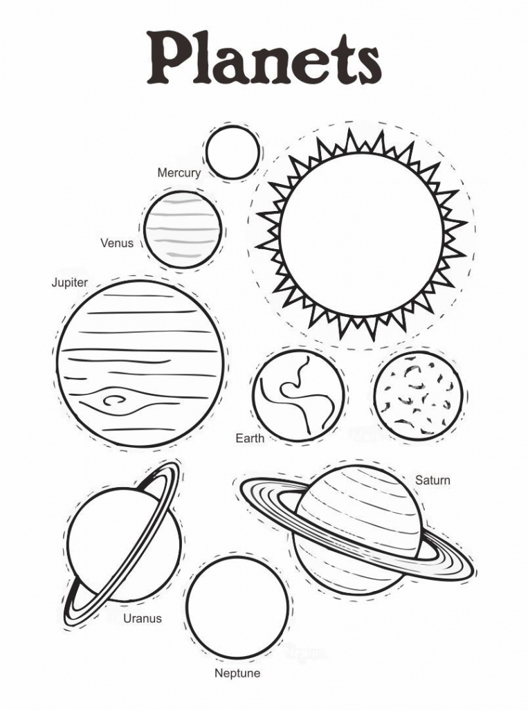 Planets Solar System Cut Out Printables  Solar system coloring