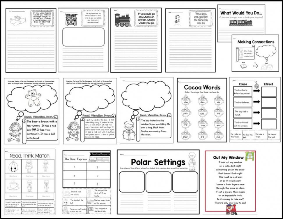 Polar Express Activities for First Grade with a FREEBIE - Sarah