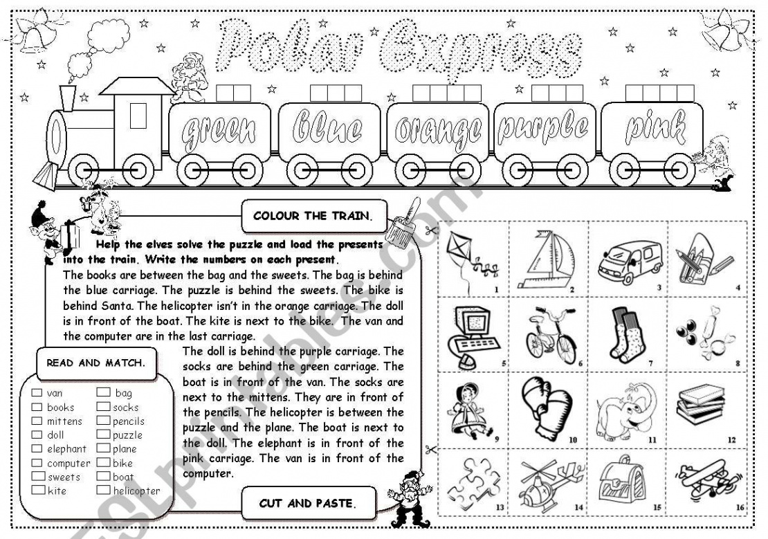 Polar Express - ESL worksheet by gabitza