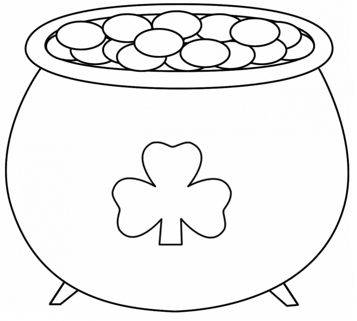 Pot of Gold Coloring Pages - Best Coloring Pages For Kids