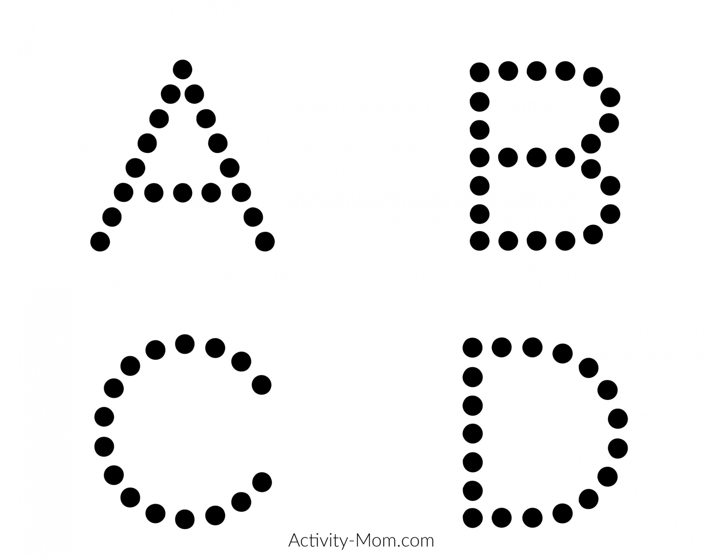 Printable Alphabet Tracing Cards (free) - The Activity Mom