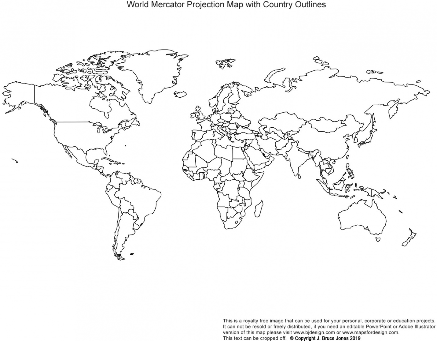 Printable, Blank World Outline Maps • Royalty Free • Globe, Earth