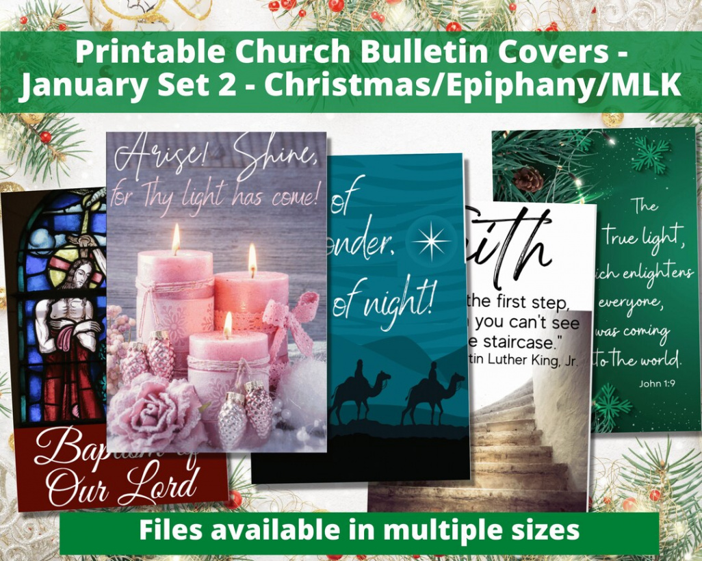 Printable Church Bulletin Covers Sundays Of Advent