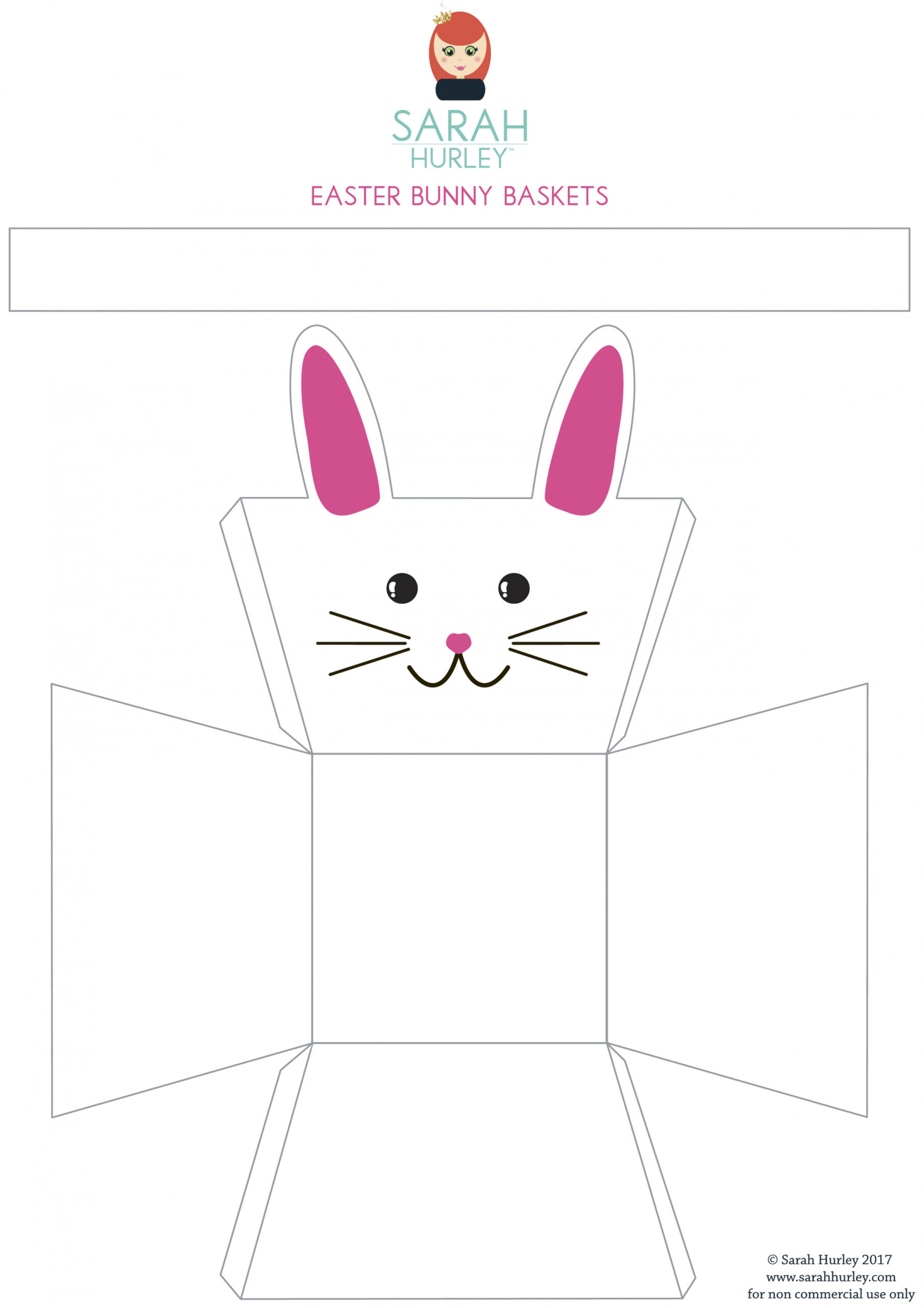 Printable Easter Bunny Baskets – Sarah Hurley Blog