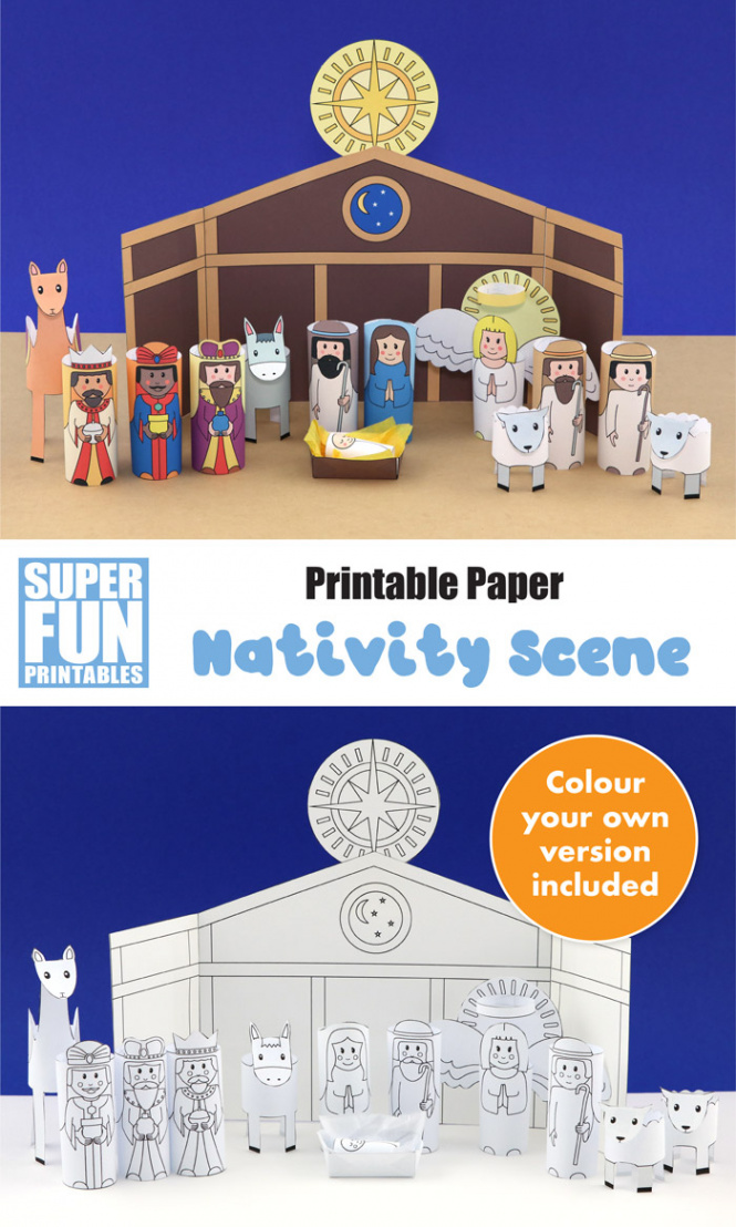 printable nativity scene - The Craft Train