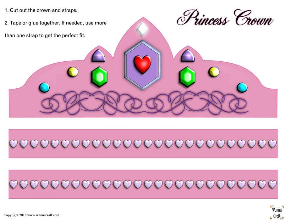 Printable Princess Crown - Wanna Craft