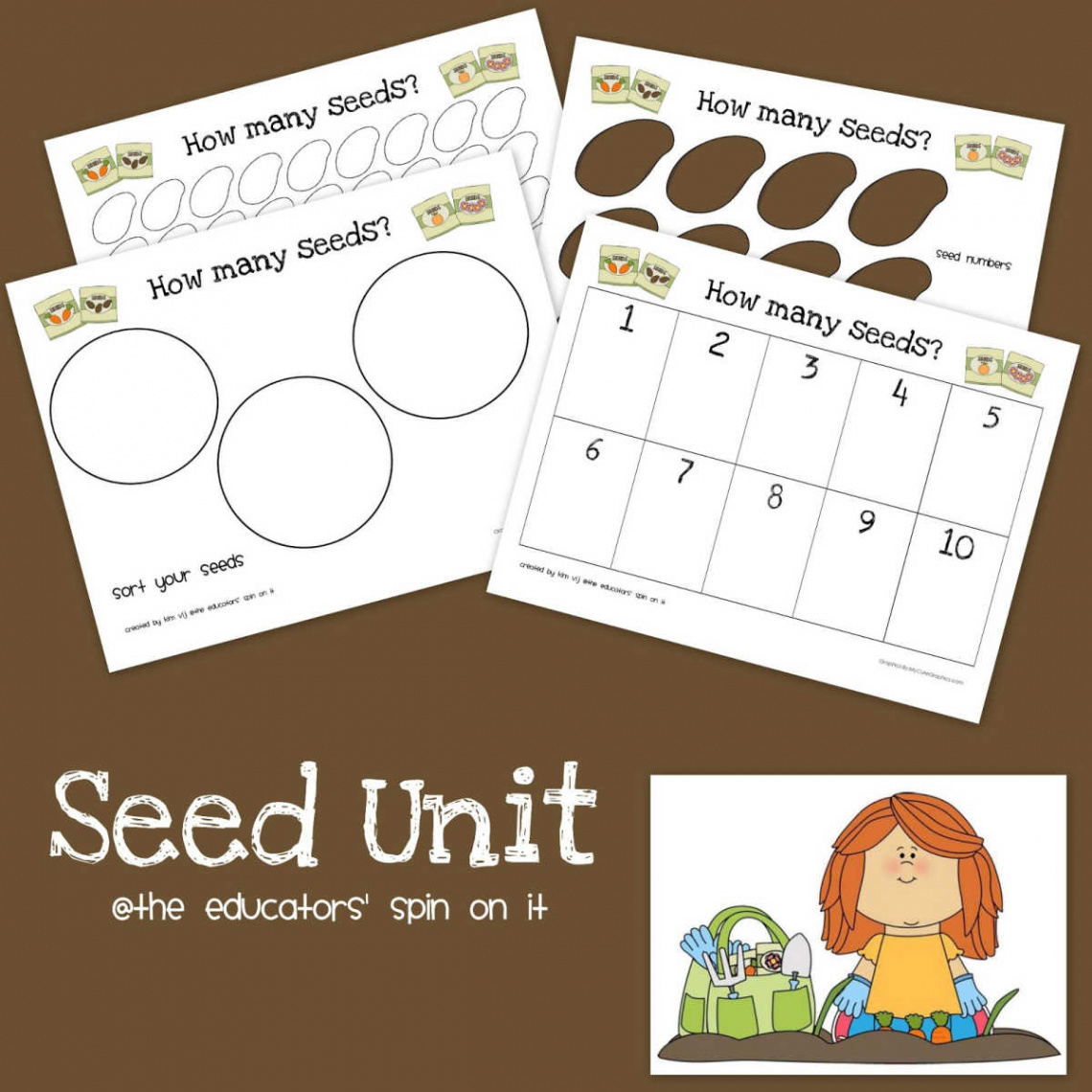 Printable Seed Activities Unit for The Tiny Seed - The Educators