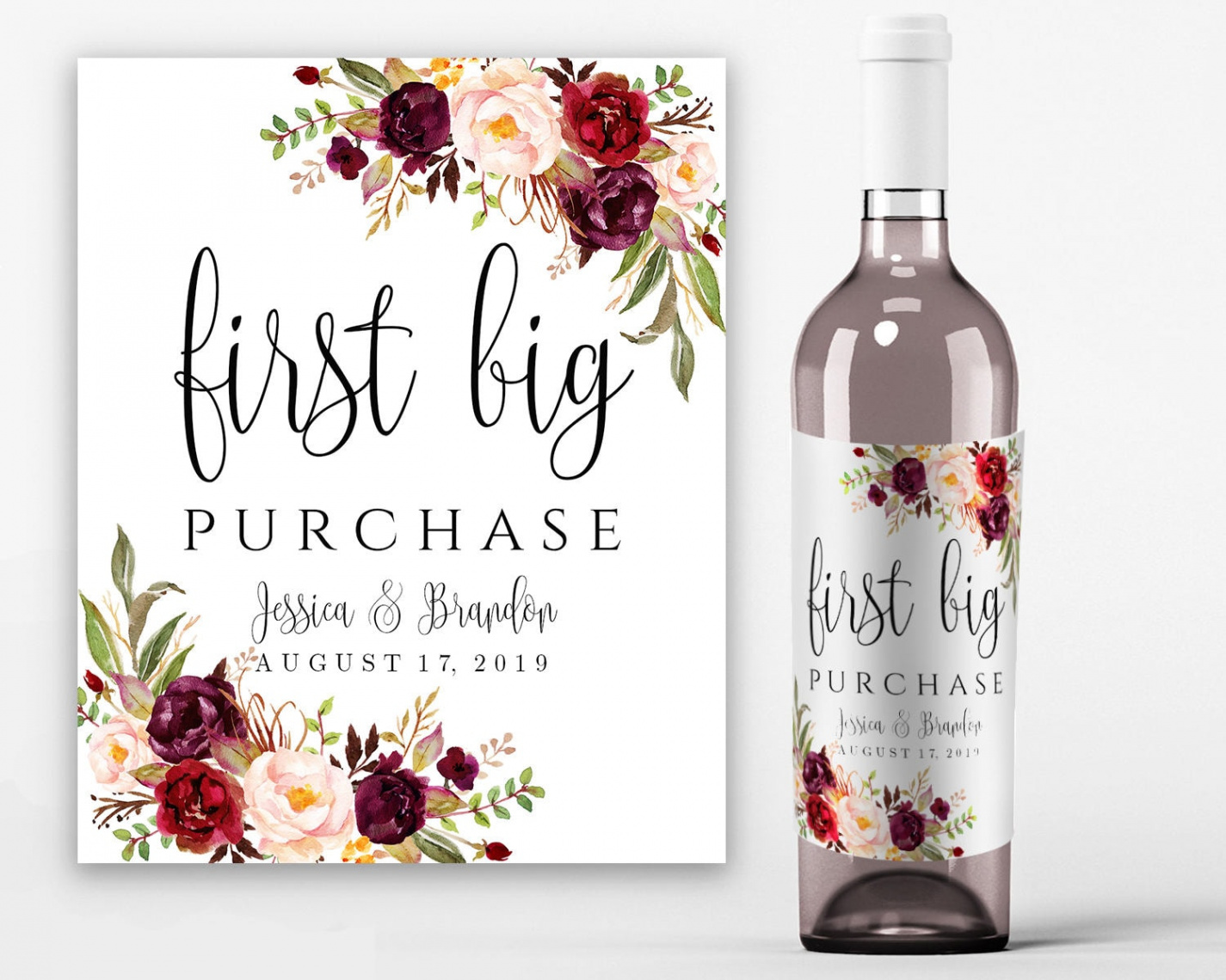 Printable Wine Label Template Wine Bottle Labels Bridal Wine - Etsy