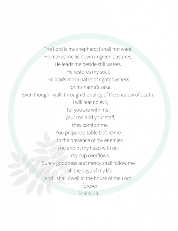 Psalm  A Free Printable - Amber Tysl