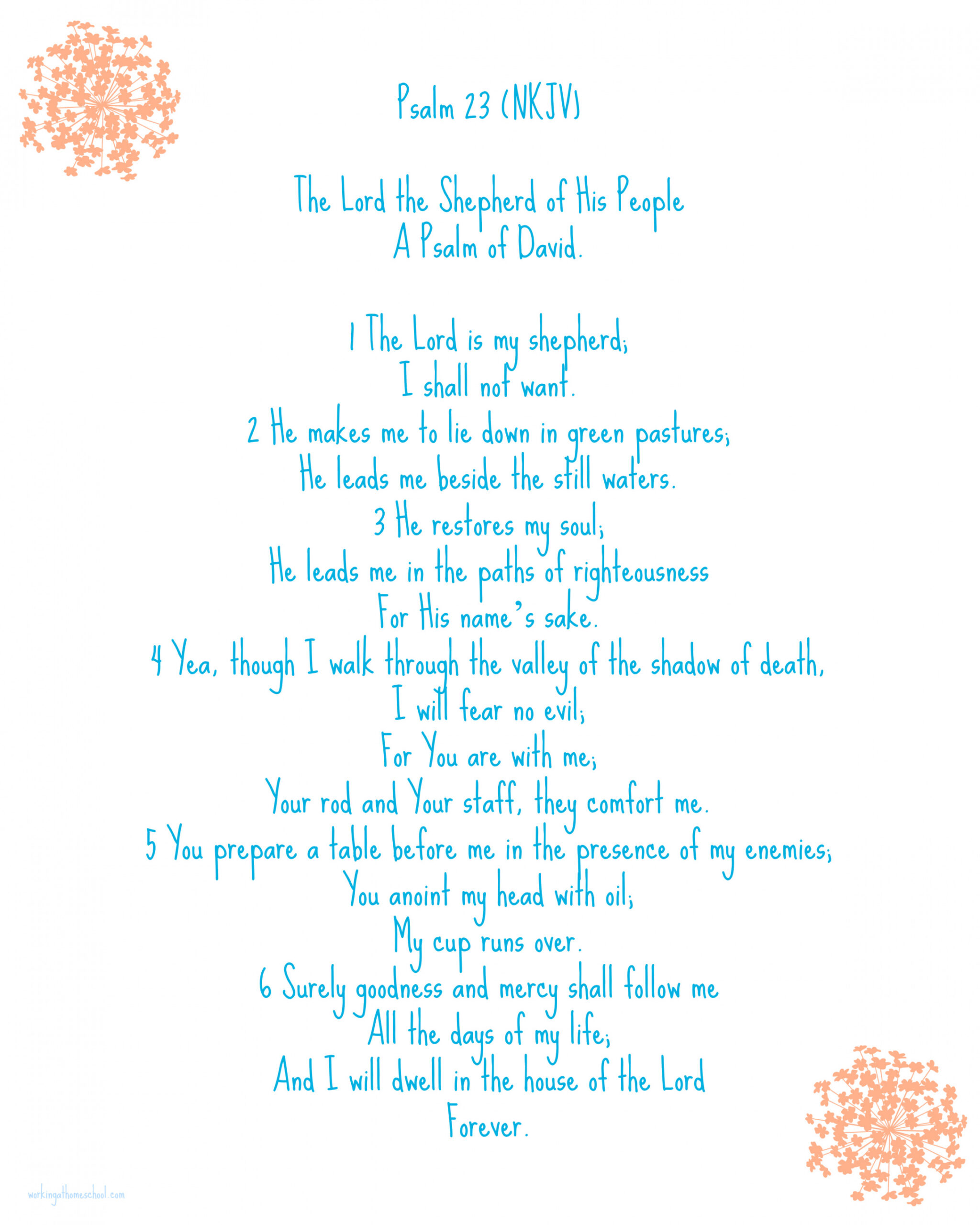 Psalm  Free Printable -