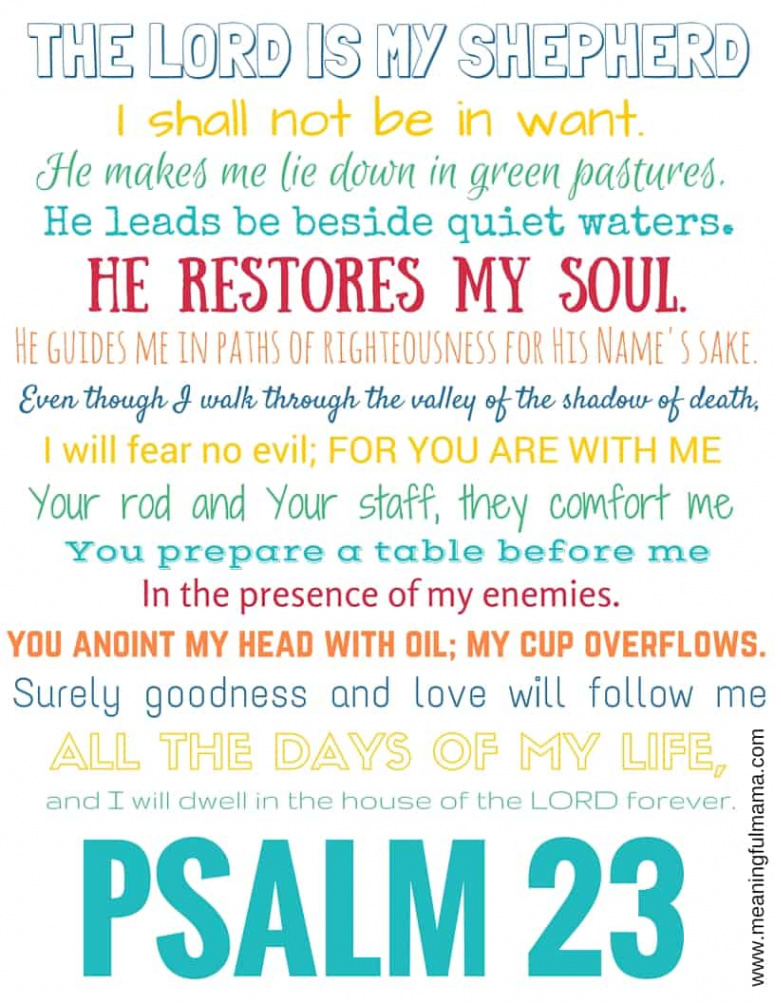 Psalm  Free Printable