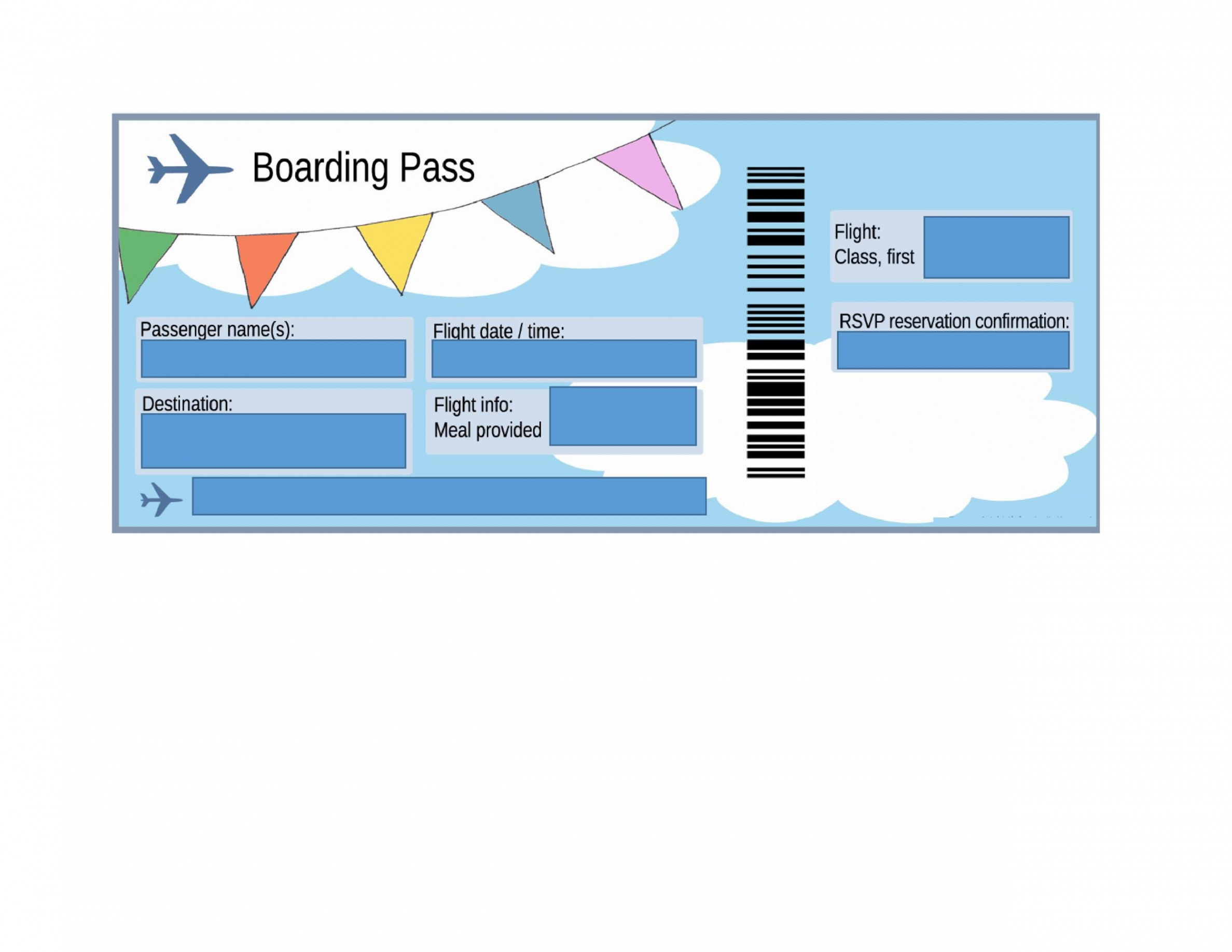 Real & Fake Boarding Pass Templates - % FREE ᐅ TemplateLab