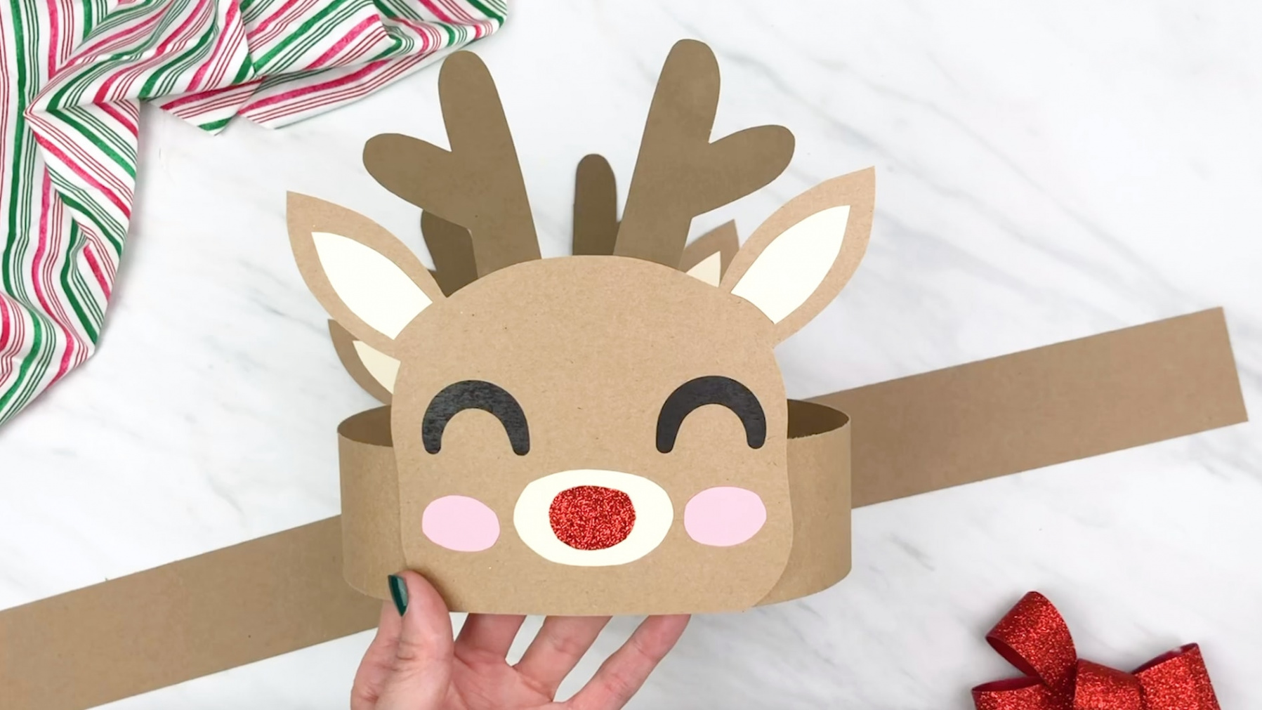 Reindeer Headband Craft For Kids