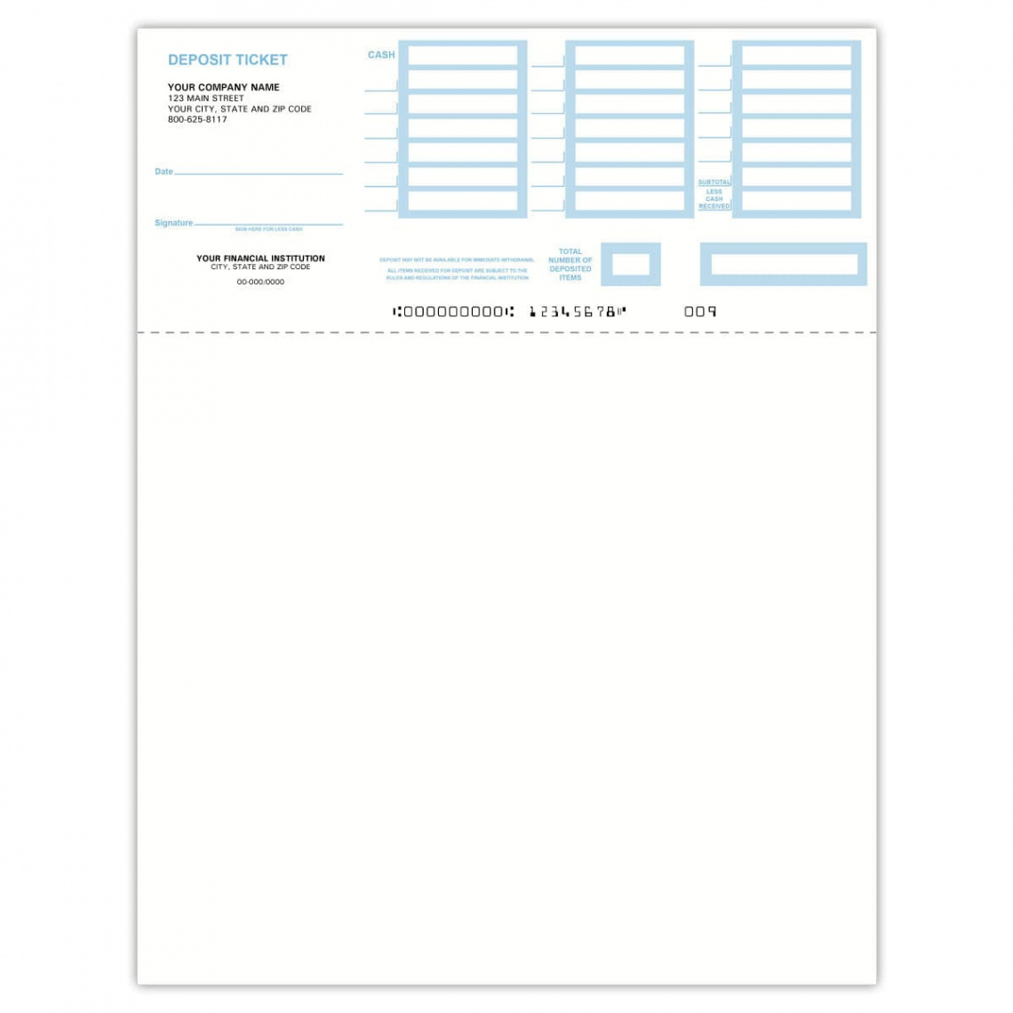 Reorder Printable Deposit Slips - Check Depot