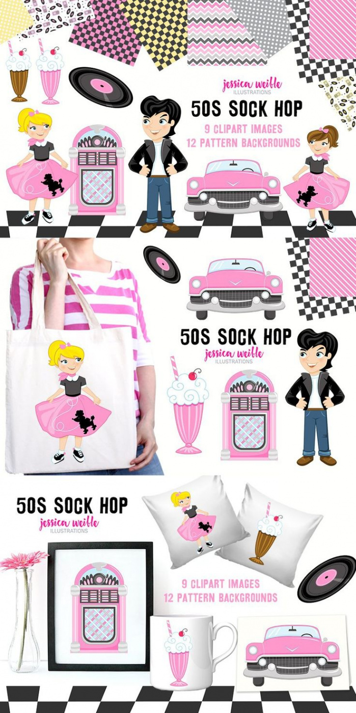 s Sock Hop Clipart Collection  s sock hop, Clip art, Sock hop