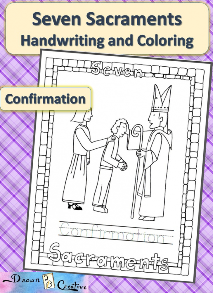 Seven Sacraments Handwriting and Coloring- Confirmation