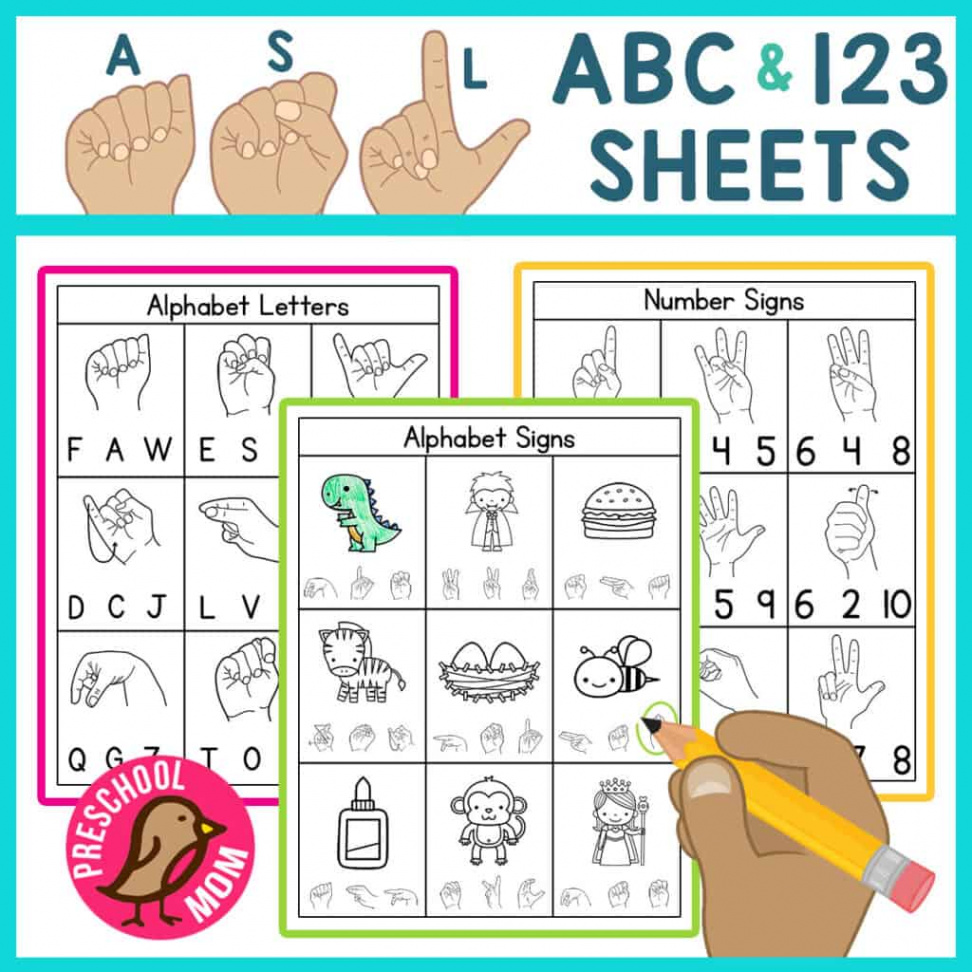 Sign Language Printables - Preschool Mom