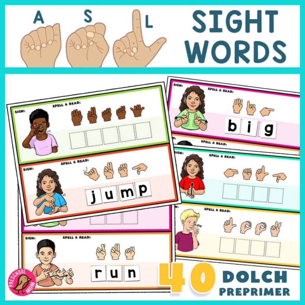 Sign Language Printables - Preschool Mom