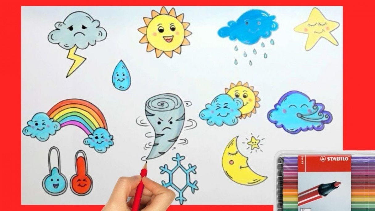 Simple Drawing for Kindergarten Step by Step  Drawing and Coloring for  Kindergarten