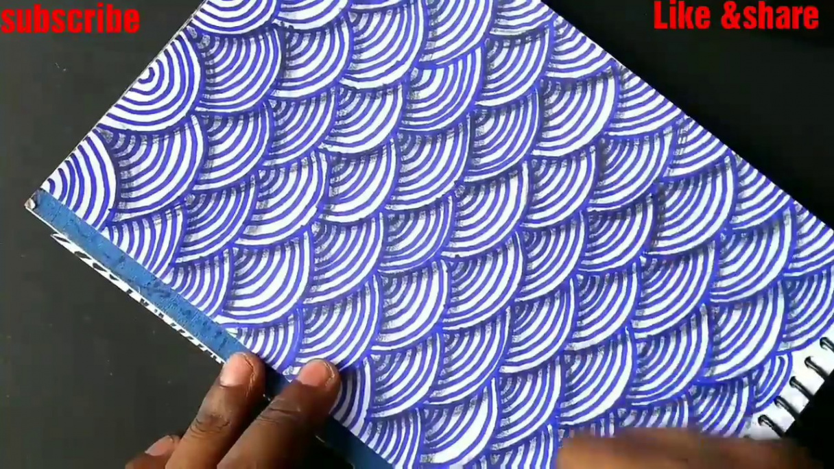 Simple geometric pattern design  how to draw a geometric design by ink pen
