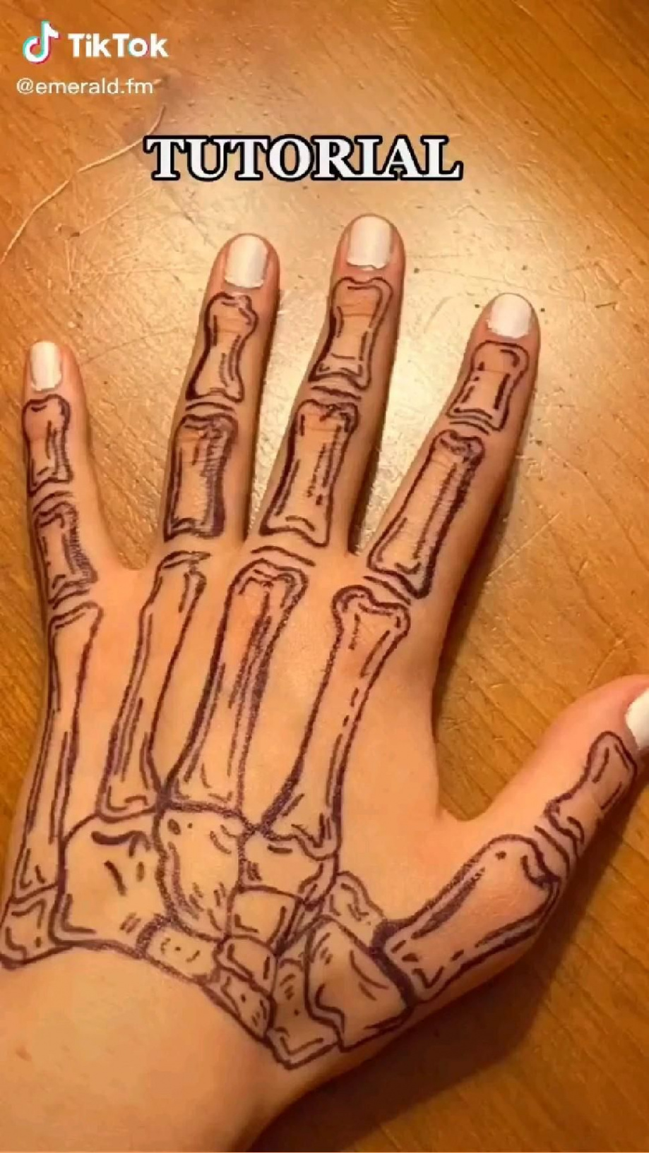 Skeleton hand tutorial  Skeleton hand tattoo, Hand tattoos, Tattoos