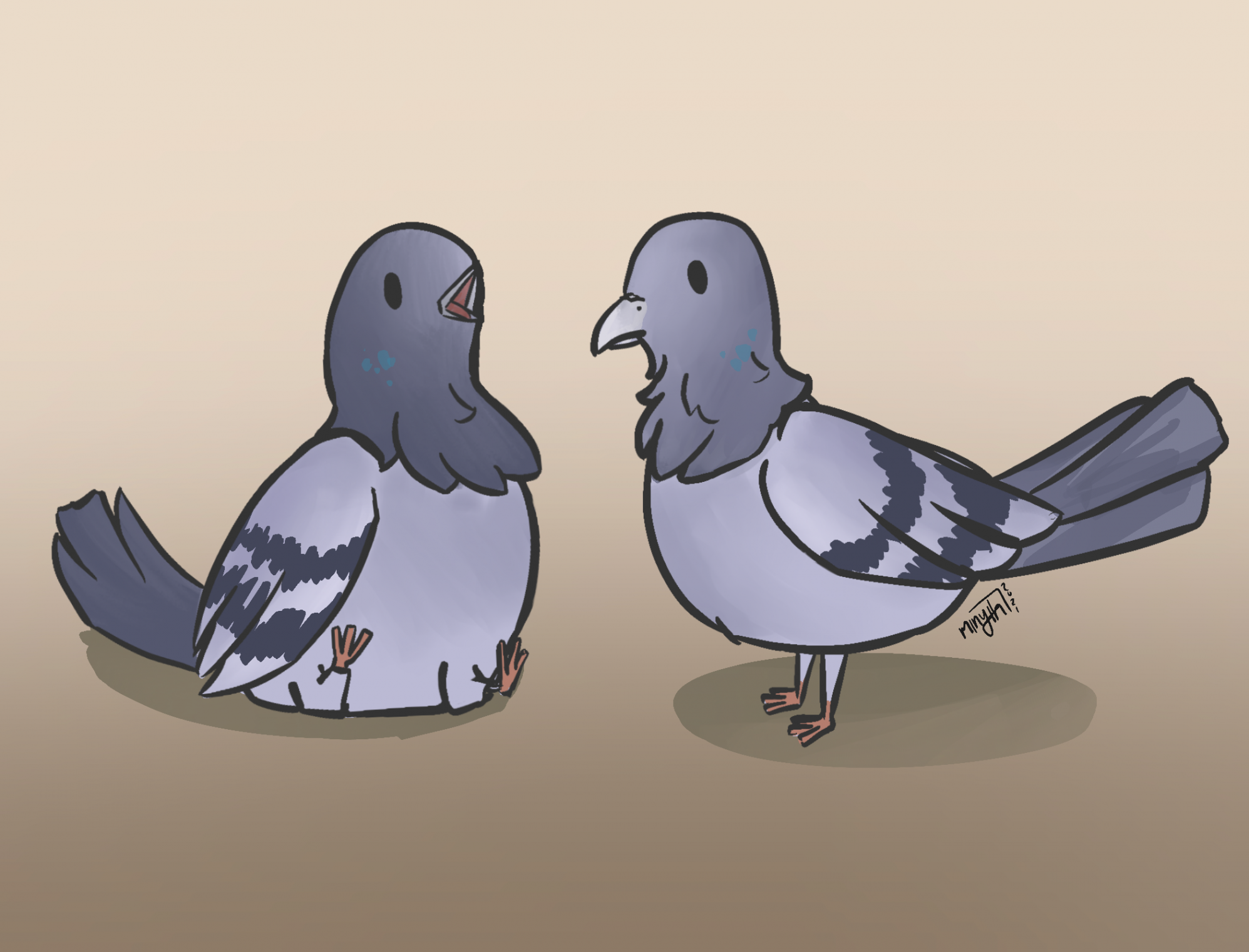 Some pigeons I drew : r/pigeon