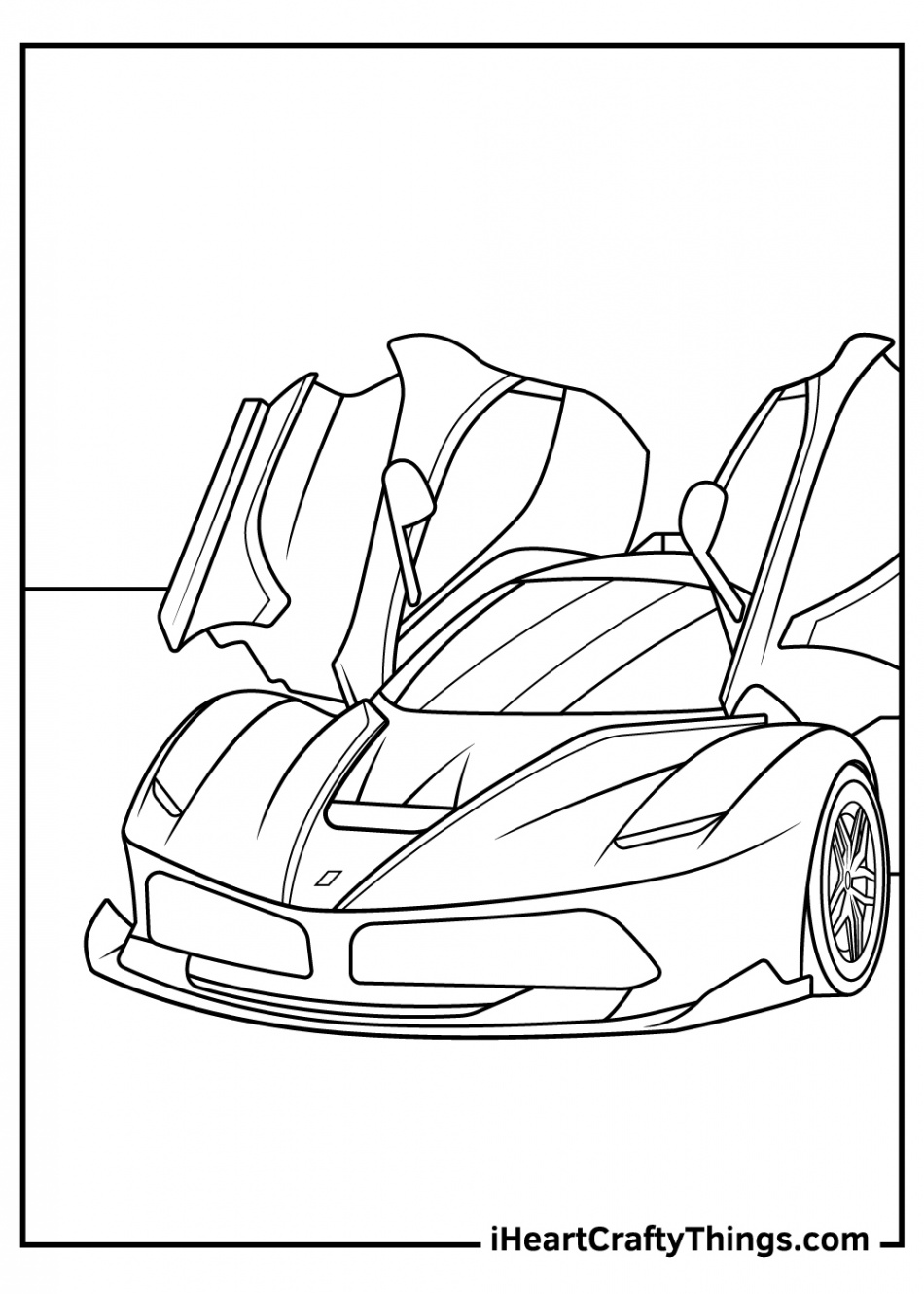 Sports Car Coloring Pages (Updated )