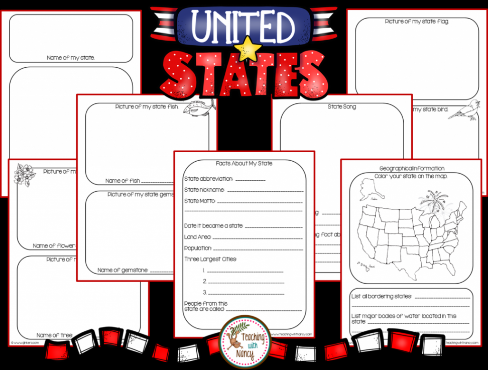 State Report Research Project Made Easy!  Teaching with Nancy