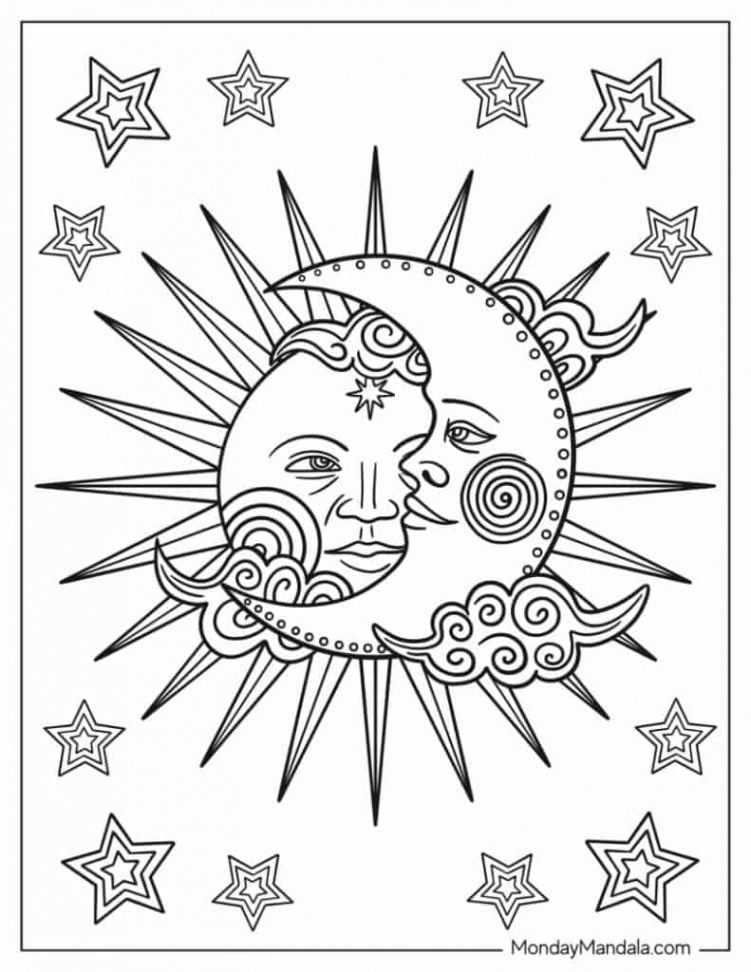 Sun Coloring Pages (Free PDF Printables)