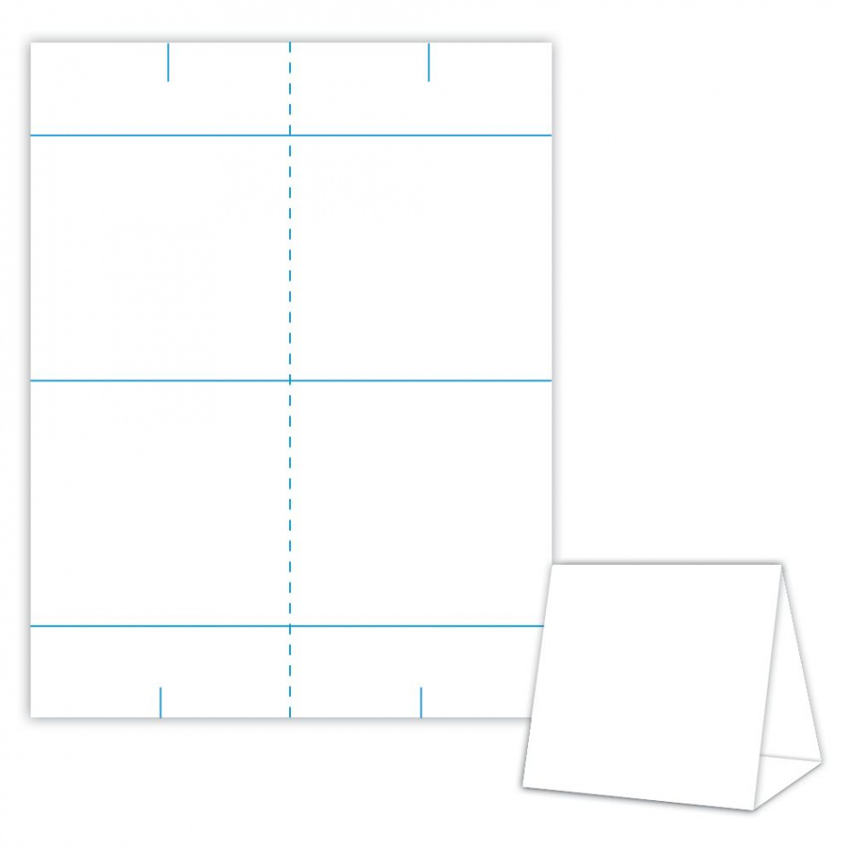 Table Tent Template -  Printable Table Tent Templates And