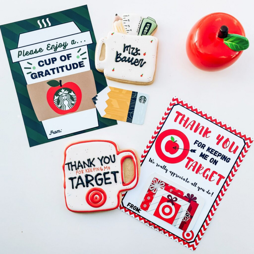 TARGET AND STARBUCKS TEACHER APPRECIATION GIFT IDEA - FREE PRINTABLE -